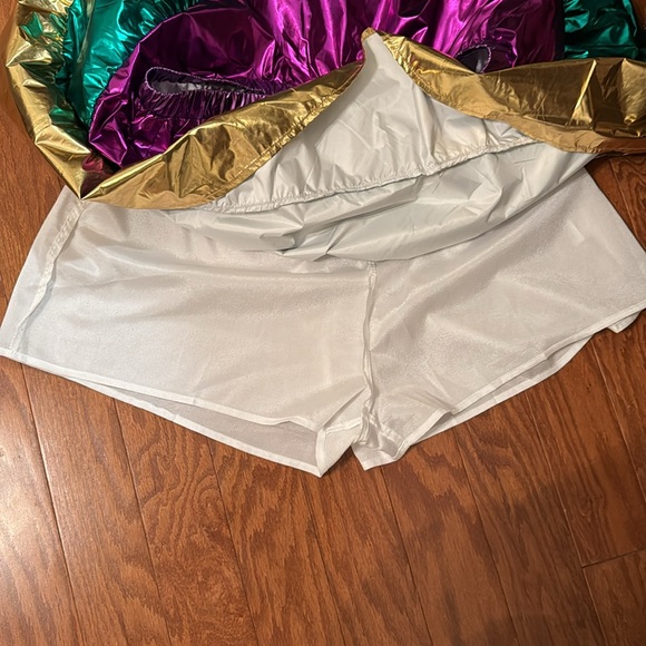 NWT Queen Of Sparkles Metallic Color Block Skirt XL - Picture 2 of 3